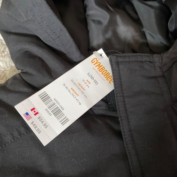 GYMBOREE boys black jacket - size LARGE (10/12) - Picture 3 of 6
